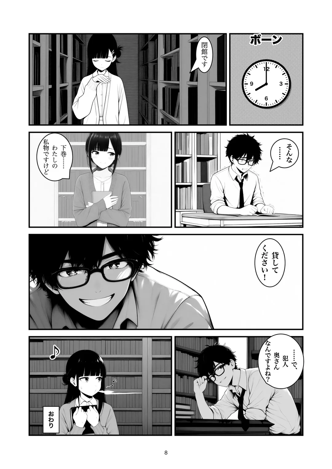 『あと十ページ』8ページ目