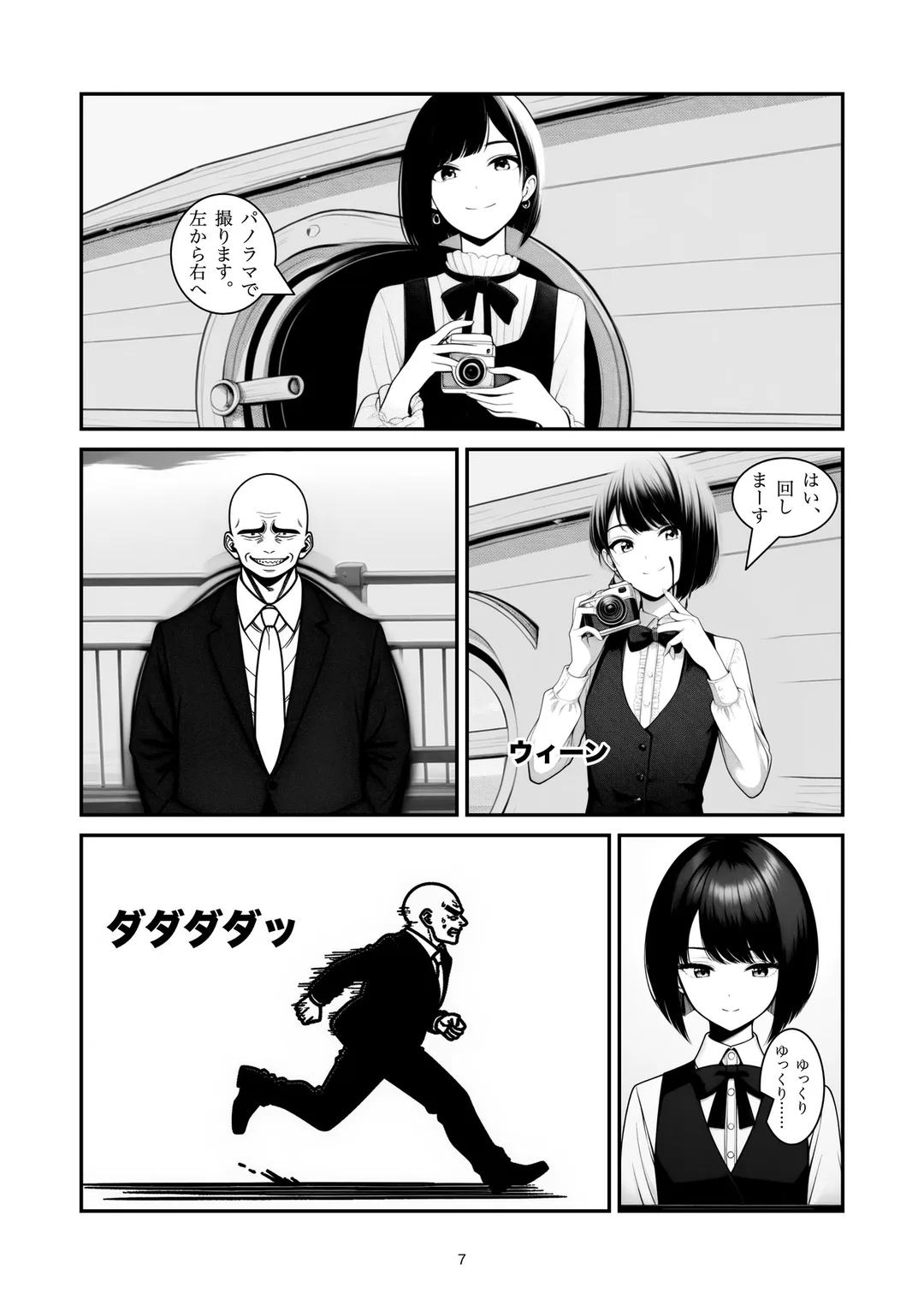 『右手に見えますのは』7ページ目